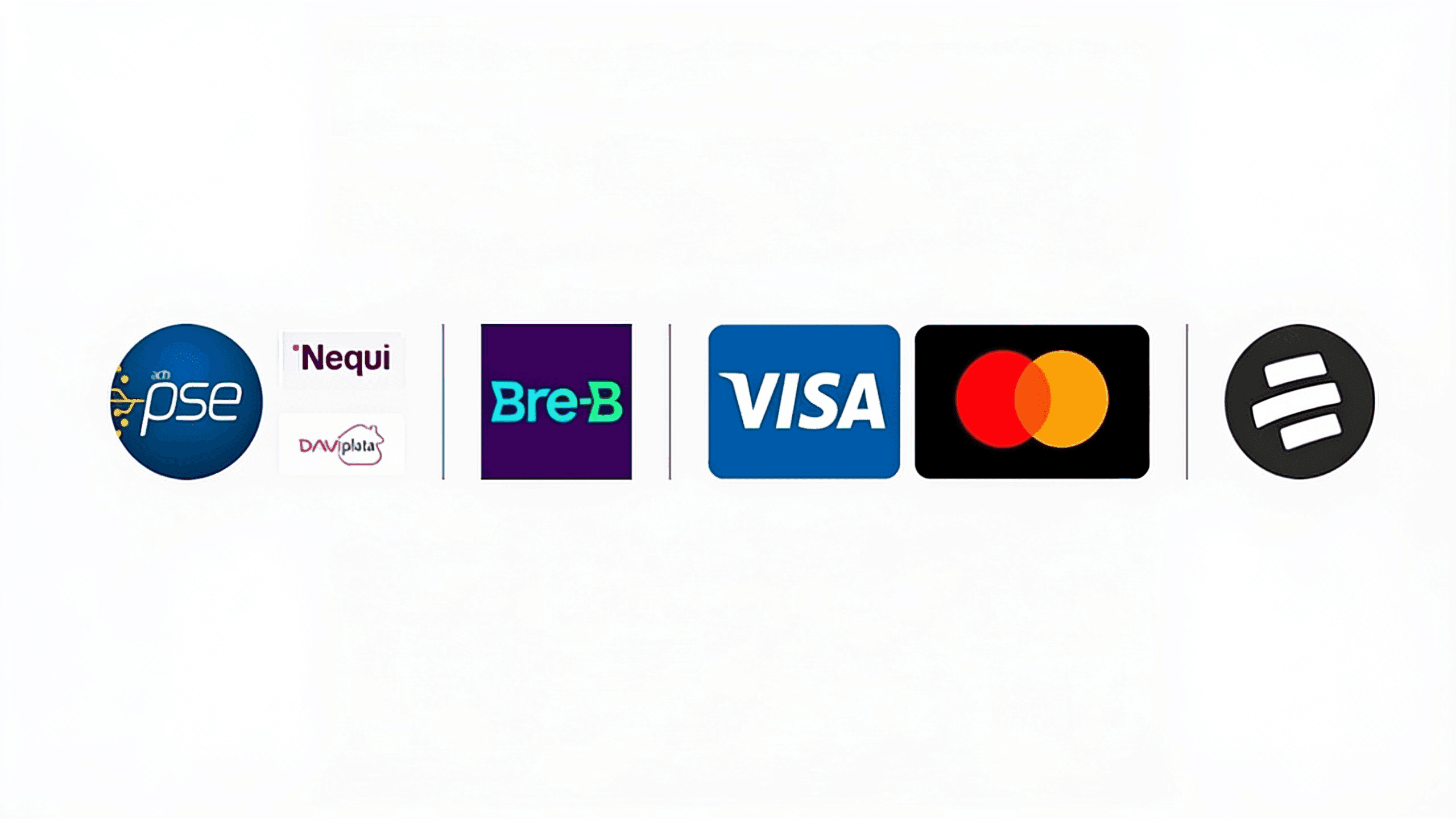 Medios de pago disponibles
